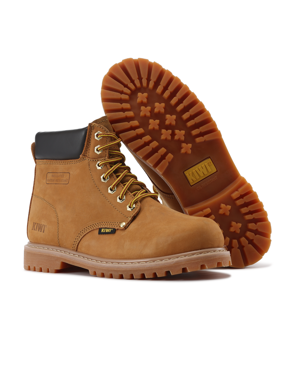 Kiwi Premium Wheat Nubuck 6" Water Resistant Work Boots [61100]